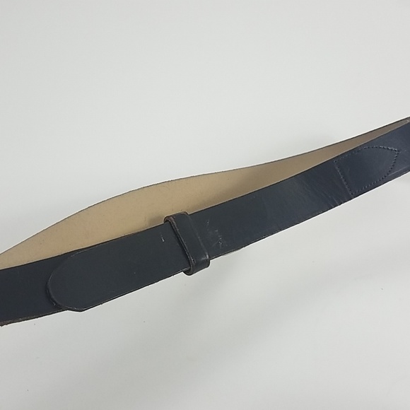 Vintage unitog black leather belt size 38 - Picture 5 of 6